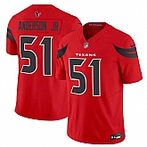 Men & Women & Youth Houston Texans #51 Will Anderson Jr. Red 2024 Alternate Vapor F.U.S.E. Limited Stitched Jersey,baseball caps,new era cap wholesale,wholesale hats