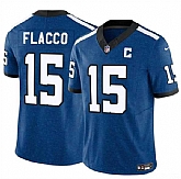 Men & Women & Youth Indianapolis Colts #15 Joe Flacco Blue 2024 F.U.S.E. Throwback Vapor Limited Stitched Jersey,baseball caps,new era cap wholesale,wholesale hats