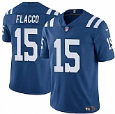 Men & Women & Youth Indianapolis Colts #15 Joe Flacco Blue Vapor Limited Stitched Jersey,baseball caps,new era cap wholesale,wholesale hats