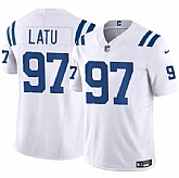 Men & Women & Youth Indianapolis Colts #97 Laiatu Latu White 2024 Draft F.U.S.E. Vapor Limited Stitched Jersey,baseball caps,new era cap wholesale,wholesale hats