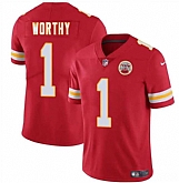 Men & Women & Youth Kansas City Chiefs #1 Xavier Worthy Red 2024 Draft Vapor Untouchable Limited Stitched Jersey,baseball caps,new era cap wholesale,wholesale hats