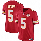 Men & Women & Youth Kansas City Chiefs #5 Hollywood Brown Red Vapor Untouchable Limited Stitched Jersey,baseball caps,new era cap wholesale,wholesale hats