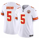 Men & Women & Youth Kansas City Chiefs #5 Hollywood Brown White 2023 F.U.S.E Vapor Untouchable Limited Stitched Jersey,baseball caps,new era cap wholesale,wholesale hats