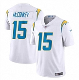 Men & Women & Youth Los Angeles Chargers #15 Ladd McConkey White 2024 Draft Vapor Limited Stitched Jersey,baseball caps,new era cap wholesale,wholesale hats