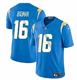 Men & Women & Youth Los Angeles Chargers #16 Casey Bauman Blue 2024 Vapor Limited Stitched Jersey,baseball caps,new era cap wholesale,wholesale hats