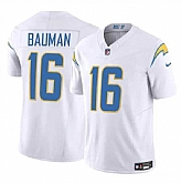 Men & Women & Youth Los Angeles Chargers #16 Casey Bauman White 2024 F.U.S.E. Vapor Limited Stitched Jersey,baseball caps,new era cap wholesale,wholesale hats