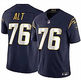 Men & Women & Youth Los Angeles Chargers #76 Joe Alt Navy 2024 Draft F.U.S.E. Vapor Limited Stitched Jersey,baseball caps,new era cap wholesale,wholesale hats