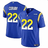 Men & Women & Youth Los Angeles Rams #22 Blake Corum Blue 2024 Draft Vapor Untouchable Stitched Jersey,baseball caps,new era cap wholesale,wholesale hats