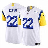 Men & Women & Youth Los Angeles Rams #22 Blake Corum White 2024 Draft F.U.S.E. Vapor Untouchable Stitched Jersey,baseball caps,new era cap wholesale,wholesale hats