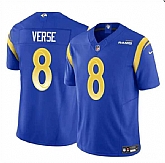 Men & Women & Youth Los Angeles Rams #8 Jared Verse Blue 2024 Draft F.U.S.E. Vapor Untouchable Stitched Jersey,baseball caps,new era cap wholesale,wholesale hats