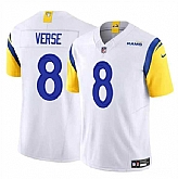 Men & Women & Youth Los Angeles Rams #8 Jared Verse White 2024 Draft F.U.S.E. Vapor Untouchable Stitched Jersey,baseball caps,new era cap wholesale,wholesale hats