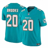 Men & Women & Youth Miami Dolphins #20 Jordyn Brooks Aqua 2024 F.U.S.E Vapor Limited Stitched Jersey,baseball caps,new era cap wholesale,wholesale hats