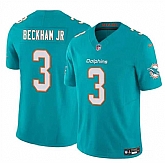 Men & Women & Youth Miami Dolphins #3 Odell Beckham Jr Aqua 2023 F.U.S.E Vapor Limited Stitched Jersey,baseball caps,new era cap wholesale,wholesale hats