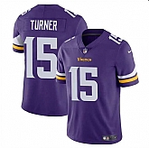 Men & Women & Youth Minnesota Vikings #15 Dallas Turner Purple 2024 Draft Vapor Untouchable Limited Stitched Jersey,baseball caps,new era cap wholesale,wholesale hats