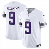 Men & Women & Youth Minnesota Vikings #9 J.J. McCarthy White F.U.S.E. Winter Warrior Limited Stitched Jersey,baseball caps,new era cap wholesale,wholesale hats