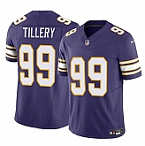 Men & Women & Youth Minnesota Vikings #99 Jerry Tillery Purple 2023 F.U.S.E. Throwback Vapor Untouchable Limited Stitched Jersey,baseball caps,new era cap wholesale,wholesale hats