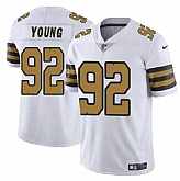 Men & Women & Youth New Orleans Saints #92 Chase Young White Color Rush Limited Stitched Jersey,baseball caps,new era cap wholesale,wholesale hats