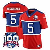 Men & Women & Youth New York Giants #5 Kayvon Thibodeaux Century Red 100TH Season Commemorative Patch Limited Stitched Jersey,baseball caps,new era cap wholesale,wholesale hats