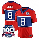 Men & Women & Youth New York Giants #8 Daniel Jones Century Red 100TH Season Commemorative Patch Limited Stitched Jersey,baseball caps,new era cap wholesale,wholesale hats