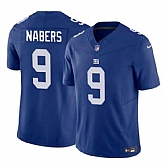 Men & Women & Youth New York Giants #9 Malik Nabers Blue 2024 Draft F.U.S.E. Vapor Untouchable Limited Stitched Jersey,baseball caps,new era cap wholesale,wholesale hats