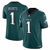 Men & Women & Youth Philadelphia Eagles #1 Jalen Hurts Green 2024 F.U.S.E. Vapor Untouchable Limited Stitched Jersey,baseball caps,new era cap wholesale,wholesale hats