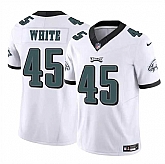 Men & Women & Youth Philadelphia Eagles #45 Devin White White 2023 F.U.S.E Vapor Untouchable Limited Stitched Jersey,baseball caps,new era cap wholesale,wholesale hats