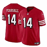 Men & Women & Youth San Francisco 49ers #14 Ricky Pearsall New Red 2024 Draft F.U.S.E. Vapor Untouchable Limited Stitched Jersey,baseball caps,new era cap wholesale,wholesale hats