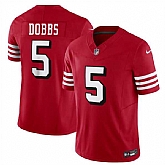 Men & Women & Youth San Francisco 49ers #5 Josh Dobbs New Red 2024 F.U.S.E. Vapor Untouchable Limited Stitched Jersey,baseball caps,new era cap wholesale,wholesale hats