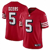 Men & Women & Youth San Francisco 49ers #5 Josh Dobbs New Red Vapor Untouchable Limited Stitched Jersey,baseball caps,new era cap wholesale,wholesale hats