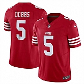 Men & Women & Youth San Francisco 49ers #5 Josh Dobbs Red 2024 F.U.S.E. Vapor Untouchable Limited Stitched Jersey,baseball caps,new era cap wholesale,wholesale hats