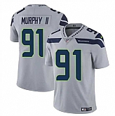 Men & Women & Youth Seattle Seahawks #91 Byron Murphy II Gray 2024 Draft Vapor Limited Stitched Jersey,baseball caps,new era cap wholesale,wholesale hats