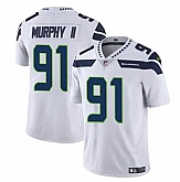 Men & Women & Youth Seattle Seahawks #91 Byron Murphy II White 2024 Draft Vapor Limited Stitched Jersey,baseball caps,new era cap wholesale,wholesale hats