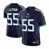 Men & Women & Youth Tennessee Titans #55 JC Latham Navy 2024 Draft Vapor Limited Stitched Jersey,baseball caps,new era cap wholesale,wholesale hats