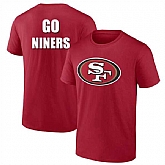 Men's 49ers Go Niniers Red 2024 Fan Limited T-Shirt,baseball caps,new era cap wholesale,wholesale hats