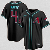 Men's Arizona Diamondbacks #4 Ketel Marte 2024 Cool Base Stitched Jersey Dzhi,baseball caps,new era cap wholesale,wholesale hats