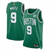 Men's Boston Celtics #9 Derrick White Kelly Green 2024 Finals Icon Edition Stitched Basketball Jersey Dzhi,baseball caps,new era cap wholesale,wholesale hats