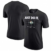 Men's Boston Celtics Black Just Do It T-Shirt,baseball caps,new era cap wholesale,wholesale hats