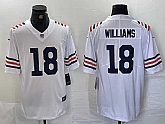 Men's Chicago Bears #18 Caleb Williams White 2024 Vapor Stitched Nike Alternate Classic Limited Jersey,baseball caps,new era cap wholesale,wholesale hats