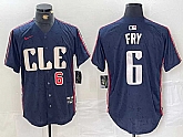 Men's Cleveland Guardians #6 David Fry Number Navy 2024 City Connect Limited Stitched Jersey,baseball caps,new era cap wholesale,wholesale hats