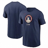 Men's Cleveland Guardians Navy 2024 City Connect Large Logo T-Shirt,baseball caps,new era cap wholesale,wholesale hats