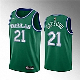 Men's Dallas Mavericks #21 Daniel Gafford Green Classic Edition Stitched Basketball Jersey Dzhi,baseball caps,new era cap wholesale,wholesale hats