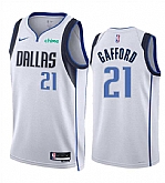 Men's Dallas Mavericks #21 Daniel Gafford White Association Edition Stitched Basketball Jersey Dzhi,baseball caps,new era cap wholesale,wholesale hats