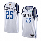 Men's Dallas Mavericks #25 P.J. Washington Jr. White 2024 Finals Association Edition Stitched Basketball Jersey Dzhi,baseball caps,new era cap wholesale,wholesale hats