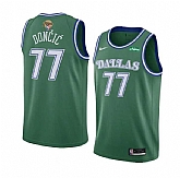 Men's Dallas Mavericks #77 Luka Doncic Green 2024 Finals Classic Edition Stitched Basketball Jersey Dzhi,baseball caps,new era cap wholesale,wholesale hats