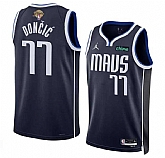 Men's Dallas Mavericks #77 Luka Doncic Navy 2024 Finals Statement Edition Stitched Basketball Jersey Dzhi,baseball caps,new era cap wholesale,wholesale hats