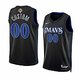 Men's Dallas Mavericks Active Player Custom Black 2024 Finals City Edition Stitched Basketball Jersey,baseball caps,new era cap wholesale,wholesale hats