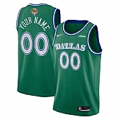 Men's Dallas Mavericks Active Player Custom Green 2024 Finals Classic Edition Stitched Basketball Jersey,baseball caps,new era cap wholesale,wholesale hats