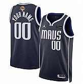 Men's Dallas Mavericks Active Player Custom Navy 2024 Finals Statement Edition Stitched Basketball Jersey,baseball caps,new era cap wholesale,wholesale hats