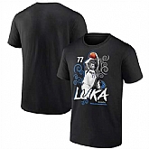 Men's Dallas Mavericks Black Luka Doncic Competitor T-Shirt,baseball caps,new era cap wholesale,wholesale hats