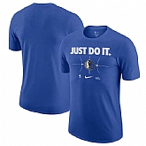 Men's Dallas Mavericks Blue Just Do It T-Shirt,baseball caps,new era cap wholesale,wholesale hats